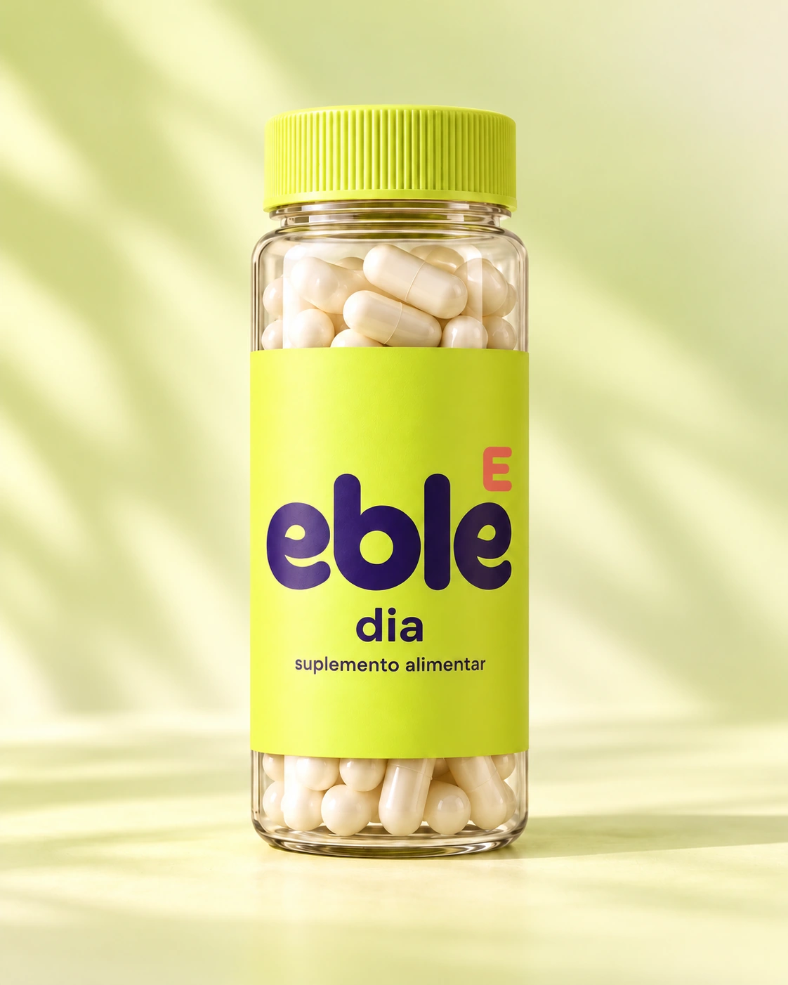 Conceito do pote Eble Dia, preservando a embalagem fotográfica original